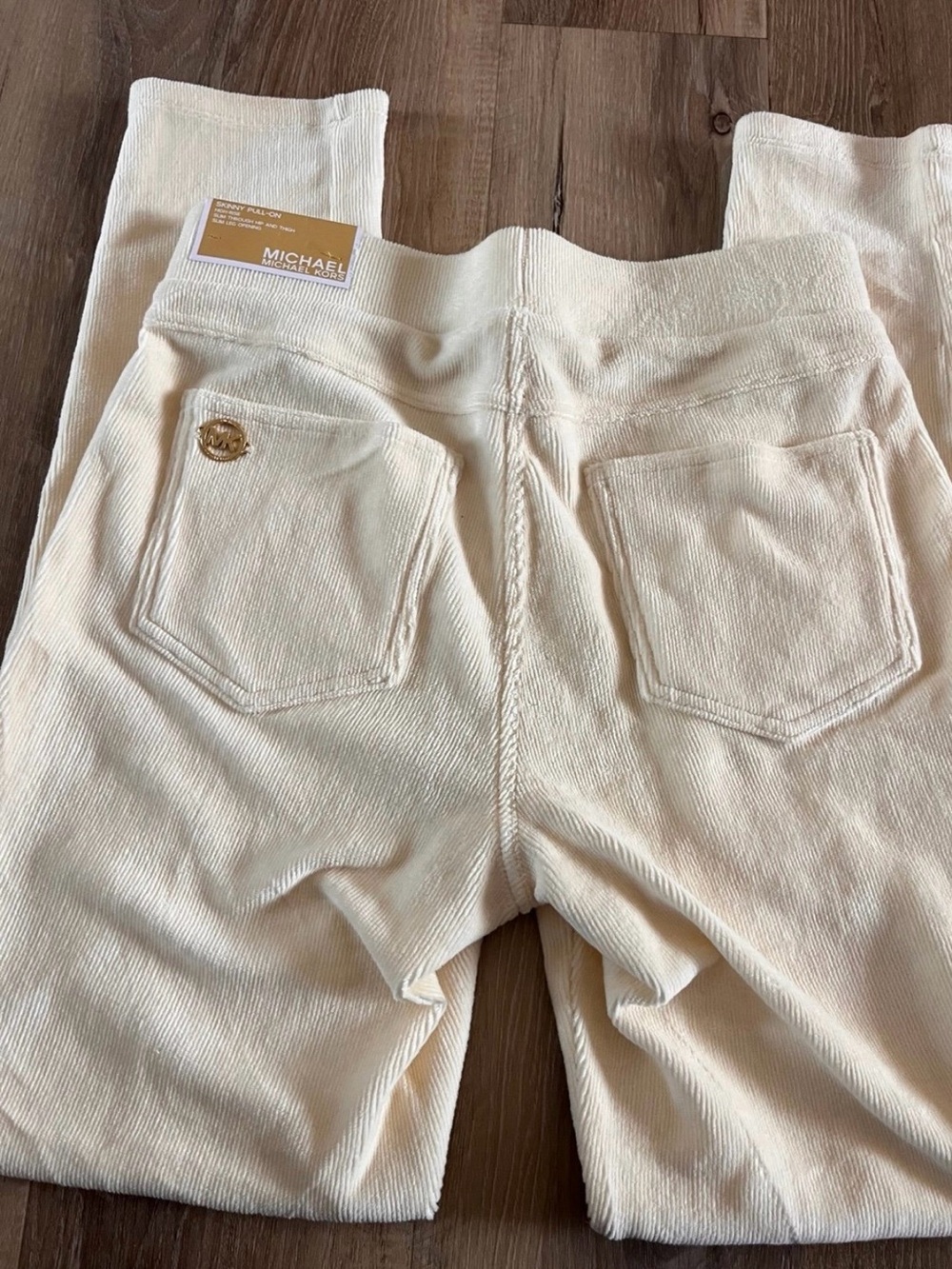 NWT Michael Kors Skinny Pull-On High-Rise Corduroy Pants Size Small 27